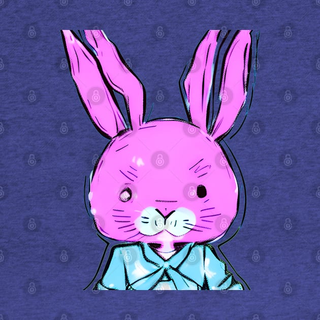 Jitters the Hyper Anime Easter Bunny (MD23ETR031) by Maikell Designs